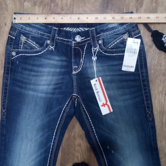 Rock Revival Women's 26 Easy Boot Embellished Distressed Embroidered NWT - Picture 11 of 14